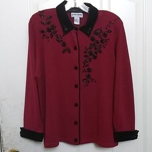 Ladies' Alfred Dunner Cardigan Sweater (L)